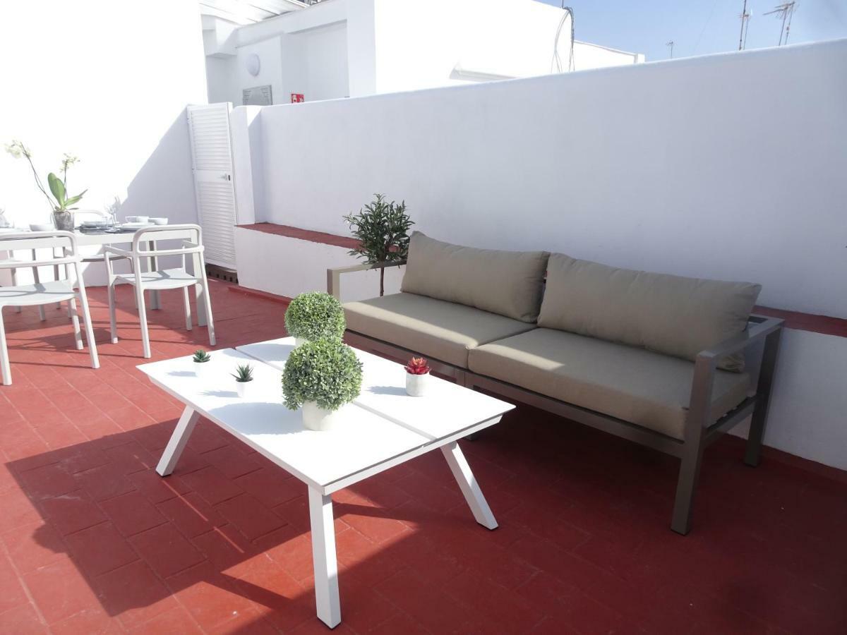 Atico Terraza Cadiz Centro Ascensor Playa De La Caleta Apartamento Exterior foto